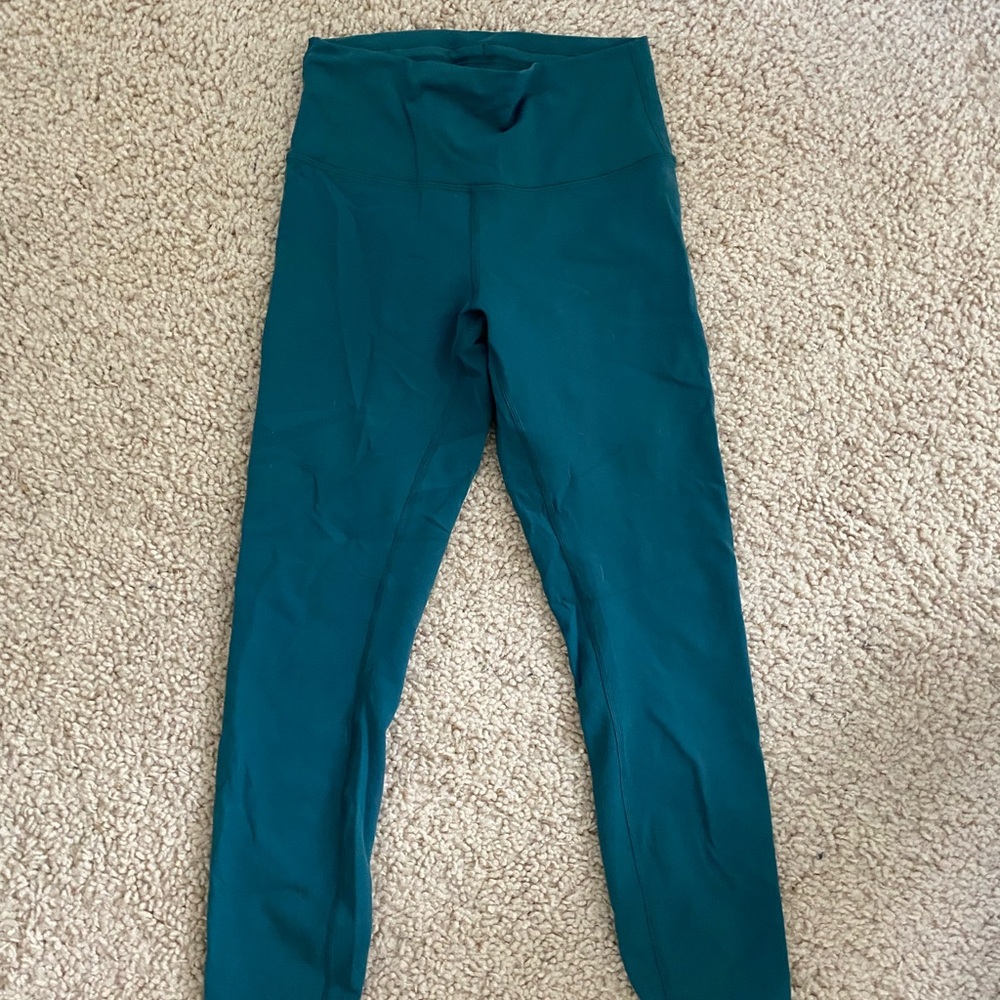lululemon athletica Teal wundertrain Leggings